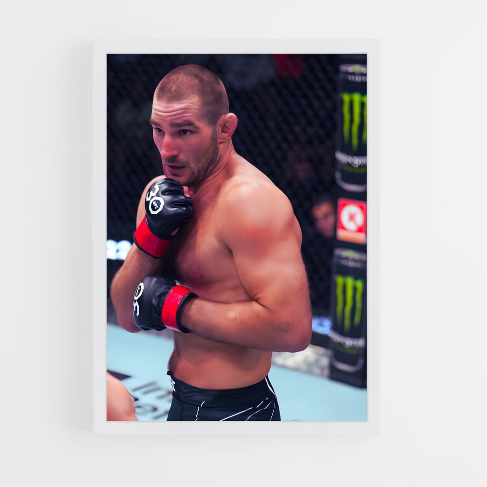 Poster Sean de strickland – affiche MMA (vue 3)